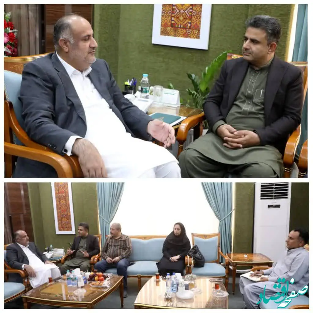 دیدار عبدالسلام بلوچ‌زاده مدیرکل فرهنگ و ارشاد اسلامی استان سیستان و بلوچستان با دکتر محمدسعید اربابی رئیس هیات مدیره و مدیرعامل سازمان منطقه آزاد چابهار