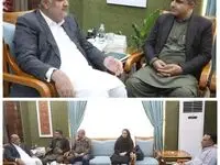 دیدار عبدالسلام بلوچ‌زاده مدیرکل فرهنگ و ارشاد اسلامی استان سیستان و بلوچستان با دکتر محمدسعید اربابی رئیس هیات مدیره و مدیرعامل سازمان منطقه آزاد چابهار