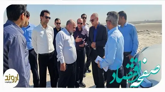 مدیرعامل و اعضای هیئت مدیره شرکت پتروشیمی اروند از حوضچه‌های استحصال تولید نمک بازدید کردند