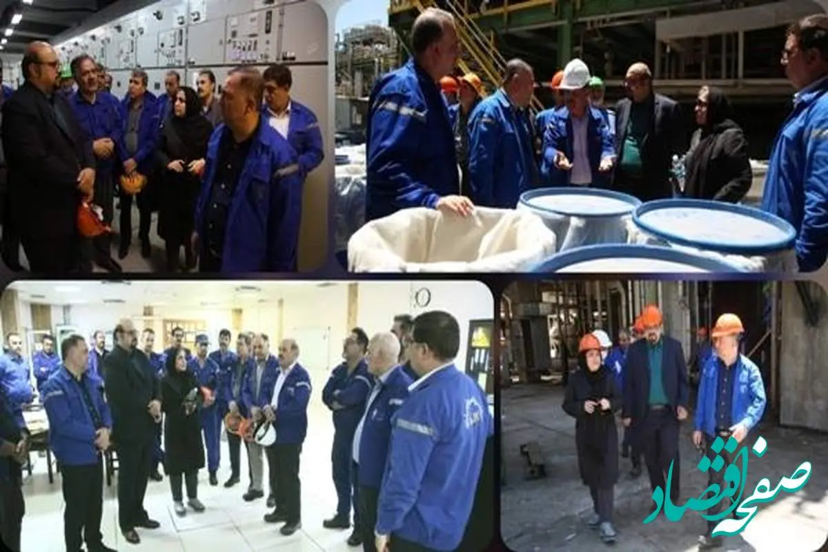 بازدید اعضای هیئت مدیره پتروشیمی شازند از واحدهای تولیدی مجتمع