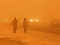 توده گرد و خاک عراقی از ذین زمان به خوزستان می آید