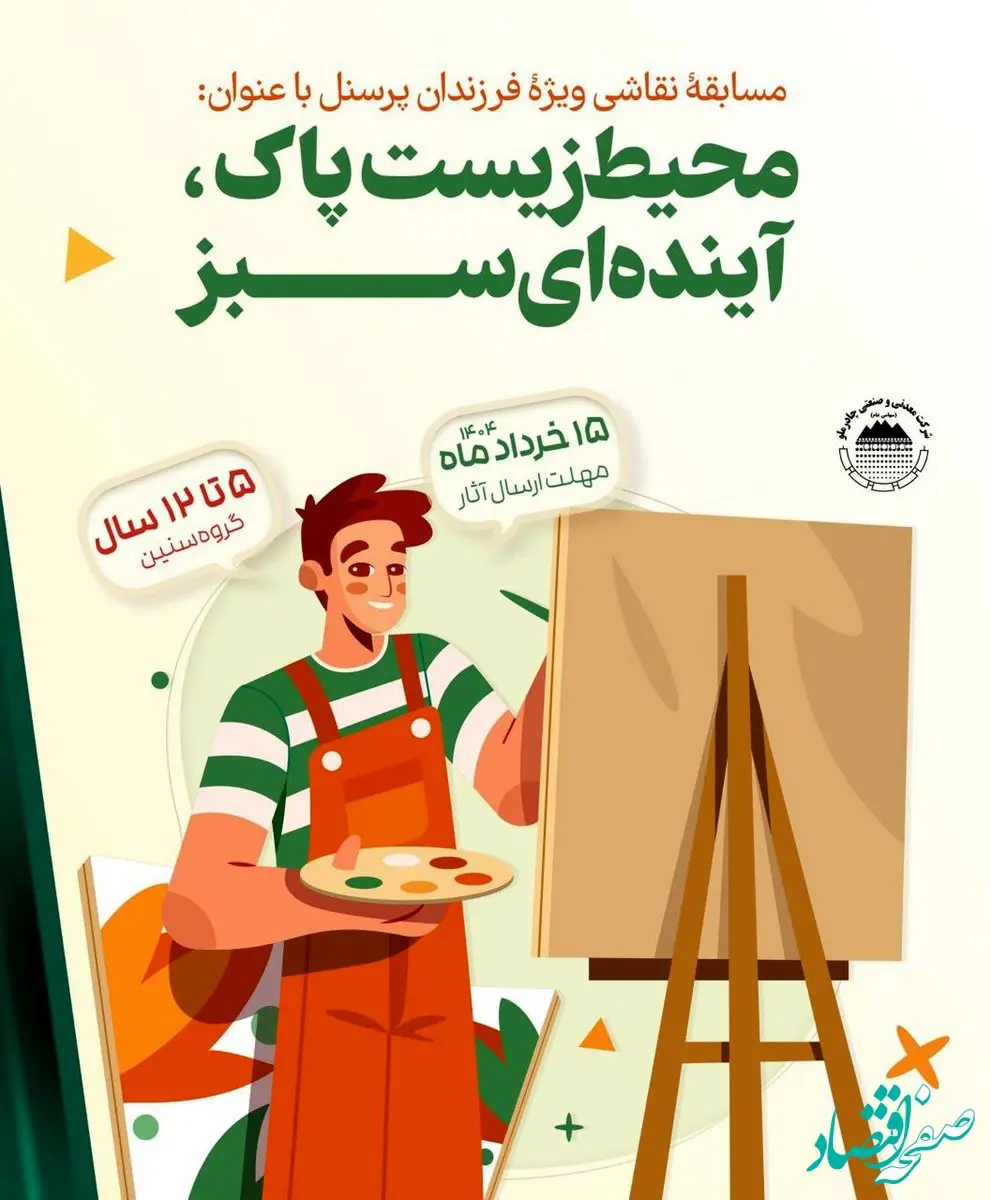برگزاری مسابقه نقاشی با محوریت محیط زیست برای فرزندان پرسنل مجتمع صنعتی چادرملو
