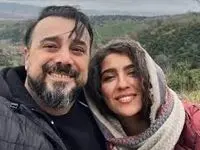 عکس بارداری مونا کرمی در کنار سپند امیرسلیمانی!