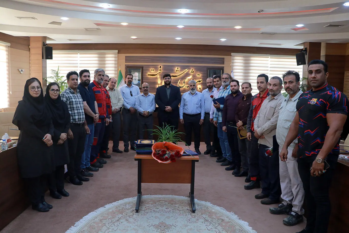  برگزاری مراسم تجلیل از پرسنل واحد HSE و آتش‌نشانی