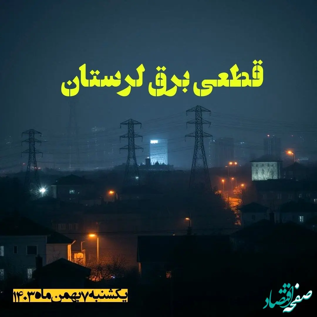 زمان قطعی برق لرستان یکشنبه ۷ بهمن ماه ۱۴۰۳ اعلام شد | جدول خاموشی برق خرم آباد ۲۴ ساعت آینده