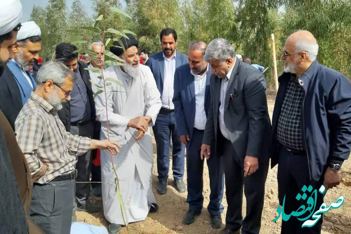 پویش سراسری نهال کاری به نام "جان ایران"؛ کاشت نهال توسط بازنشستگان شرکت فولاد خوزستان