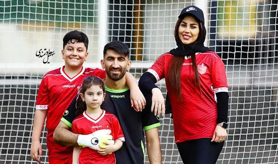 عکس یادگاری رونالدو و پسر علیرضا بیرانوند 