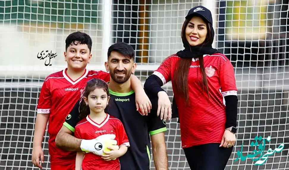 عکس یادگاری رونالدو و پسر علیرضا بیرانوند 