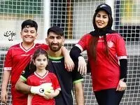 عکس یادگاری رونالدو و پسر علیرضا بیرانوند 