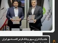 هلدینگ انرژی سپهر  و بانک قرض الحسنه مهر ایران تفاهم‌نامه همکاری امضا کردند