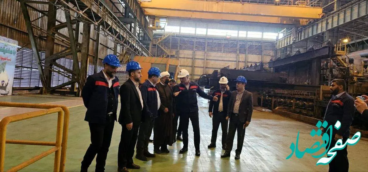 بازدید بازرسی کل استان خوزستان از خط تولید شرکت فولاد اکسین خوزستان