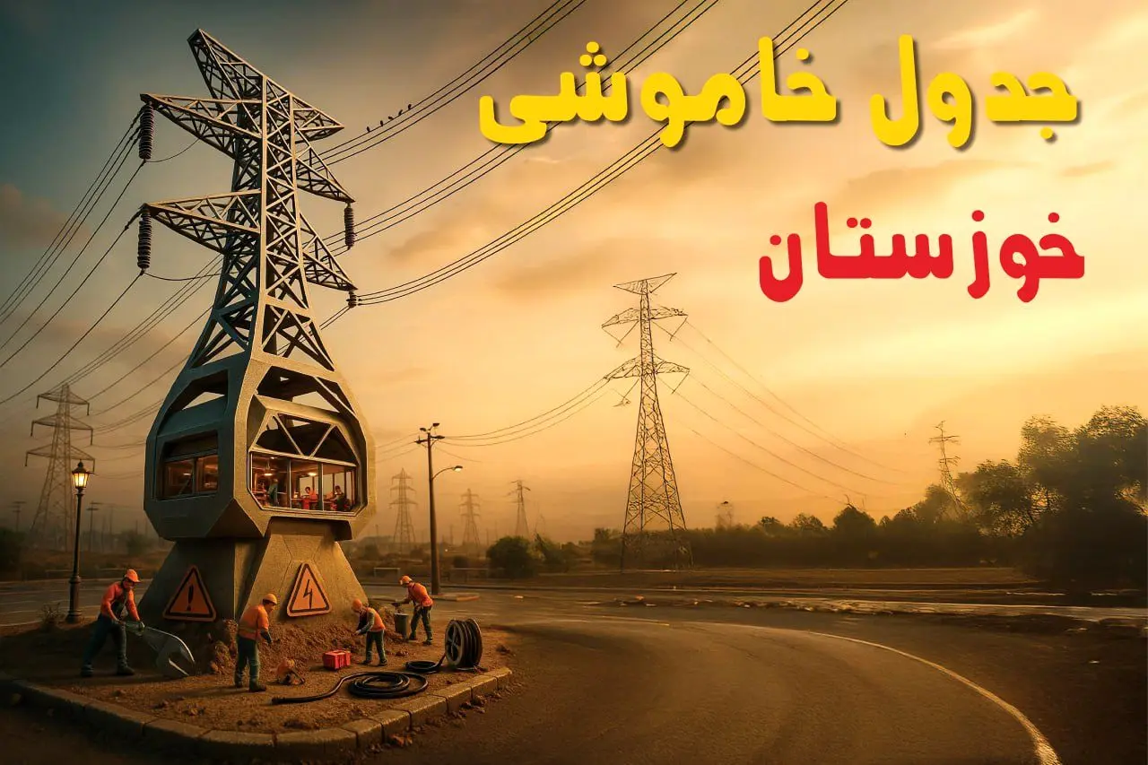جدول خاموشی برق اهواز فردا دوشنبه ۱۲ خرداد ۱۴۰۴ + ساعت قطع برق استان خوزستان دوشنبه ۱۲ خرداد