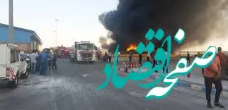 آتش سوزی ۳ فروند لنج در اداره بندر آبادان مهار شد