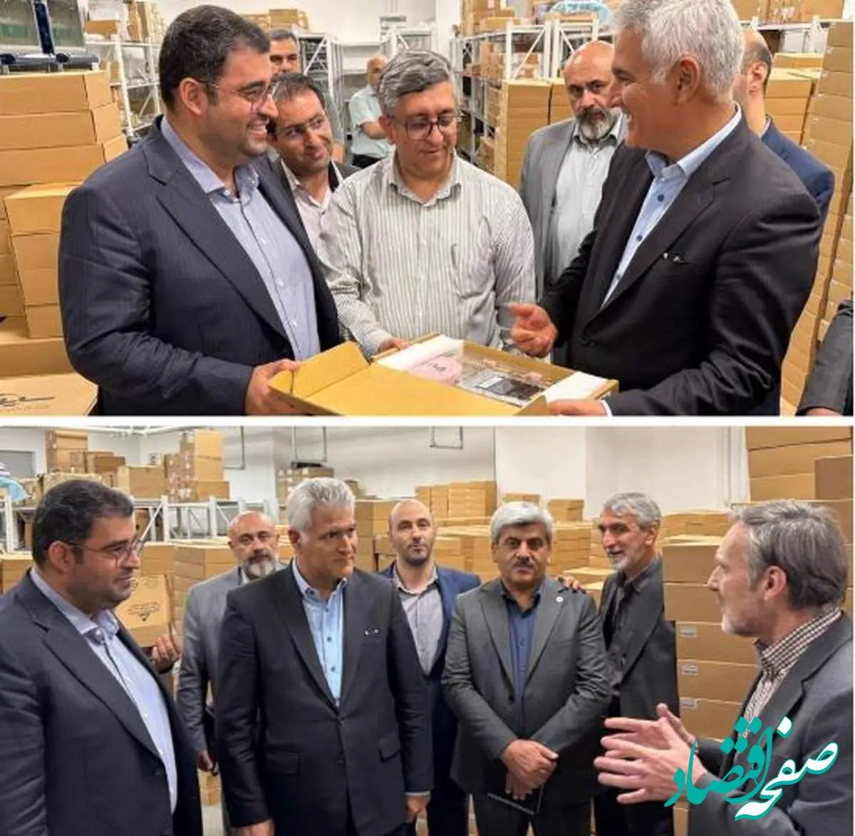 بازدید معاون وزیر ارتباطات و فناوری اطلاعات و مدیر عامل پست بانک ایران از طرح تسهیلاتی سامانههای نوآوری ارتباطات سینا