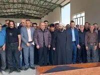 حضور مدیرعامل ذوب‌آهن در تشییع معدنکاران البرز شرقی