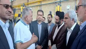 بازدید رئیس هیات عامل ایمیدرو از کارخانه رینگ اسپرت نیریز