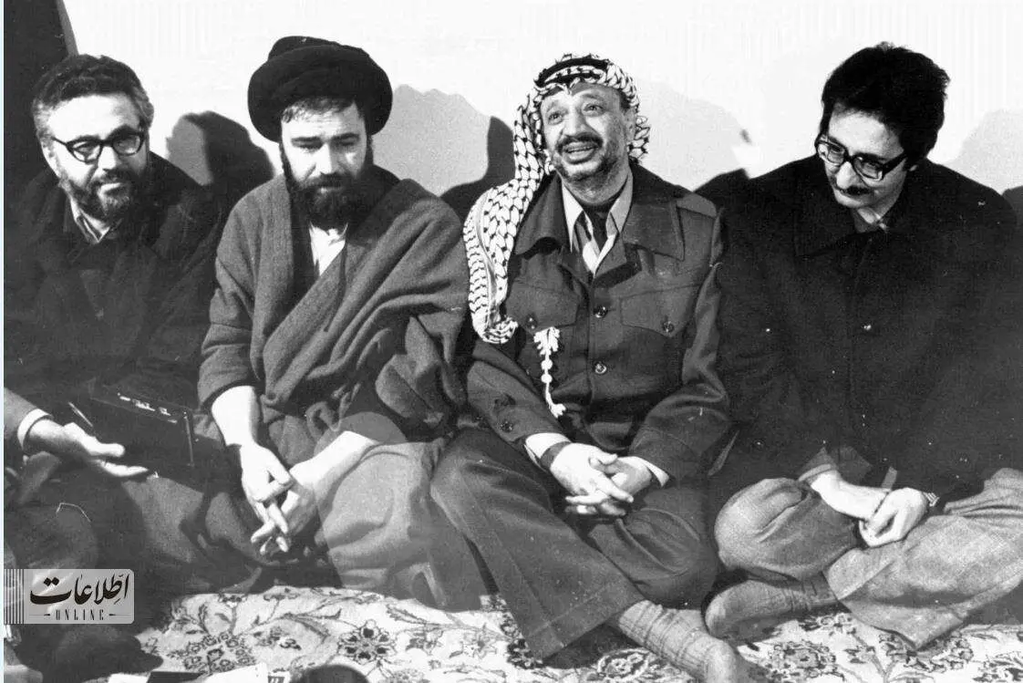 عکسی متفاوت از فرزند امام در کنار یاسر عرفات