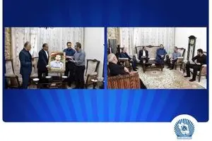 دیدار مدیرعامل بانک تجارت با خانواده شهید علی تیزکار