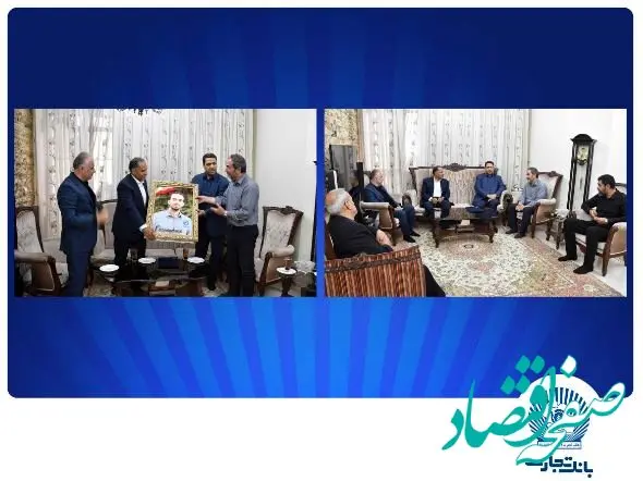 دیدار مدیرعامل بانک تجارت با خانواده شهید علی تیزکار
