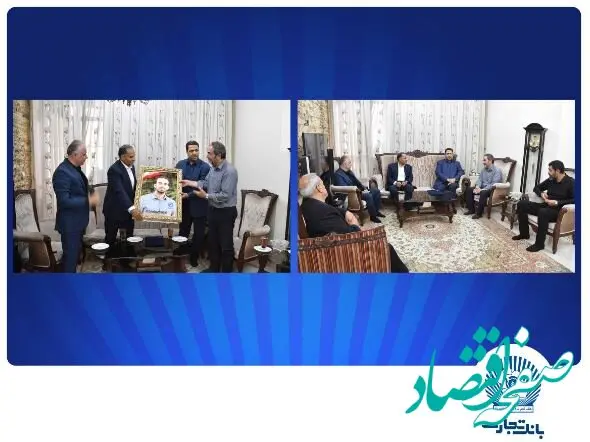 دیدار مدیرعامل بانک تجارت با خانواده شهید علی تیزکار