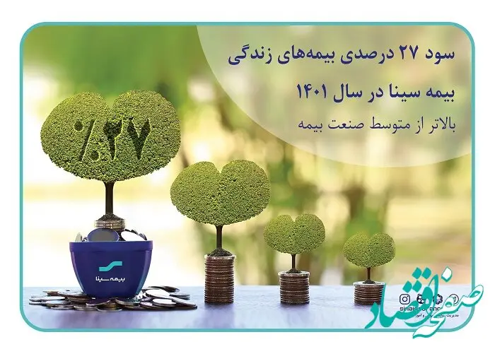 پرداخت سود 27 درصدی مشارکت در منافع بیمه‌های عمر سینا