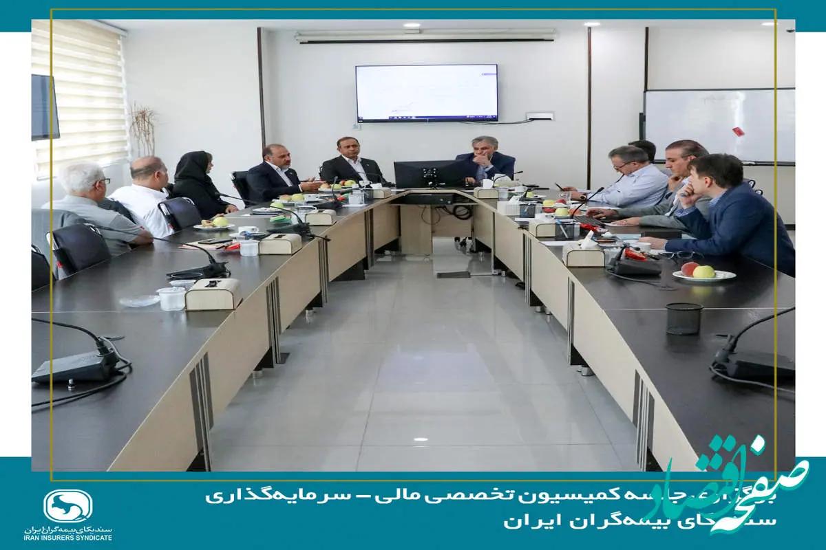 نشست کمیسیون تخصصی مالی - سرمایه‌گذاری سندیکای بیمه‌گران ایران برگزار شد