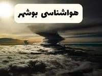 هواشناسی بوشهر؛ گرد و غبار عجیب بوشهر را فرا می‌گیرد