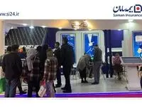 غرفه بیمه سامان پذیرای پرتعدادکارجویان درنمایشگاه کار