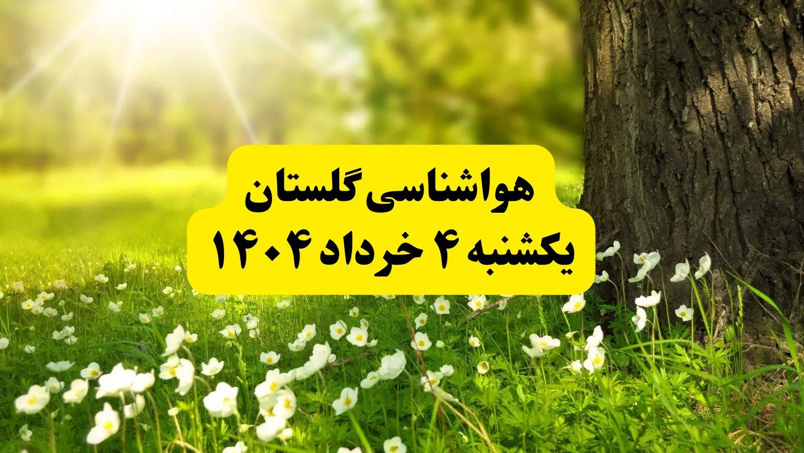 هواشناسی گلستان فردا یکشنبه ۴ خرداد ۱۴۰۴ | وضعیت آب و هوای گرگان یکشنبه چهارم خرداد ۱۴۰۴ | آخرین خبر هواشناسی استان گلستان