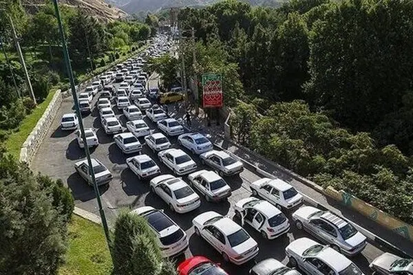 وضعیت ترافیکی در محورهای چالوس و هراز امروز