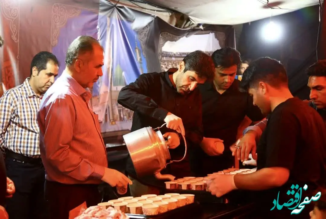 حضور مدیرعامل ، معاونین ، مدیران وکارکنان فولاد سنگان در موکب شهدای خدمت