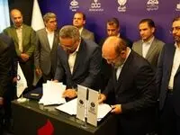 امضای تفاهم نامه همکاری میان شرکت پتروشیمی جم و شرکت سرمایه‌گذاری صنایع پتروشیمی در حاشیه نمایشگاه نفت گاز و پتروشیمی ۱۴۰۴
