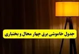جدول خاموشی برق چهارمحال و بختیاری و شهرکرد فردا دوشنبه ۲۲ اردیبهشت ۱۴۰۴ | ساعت قطعی برق شهرستان‌ های استان چهارمحال و بختیاری دوشنبه بیست و دوم اردیبهشت ۱۴۰۴ + برنامه قطع برق چهارمحال و بختیاری
