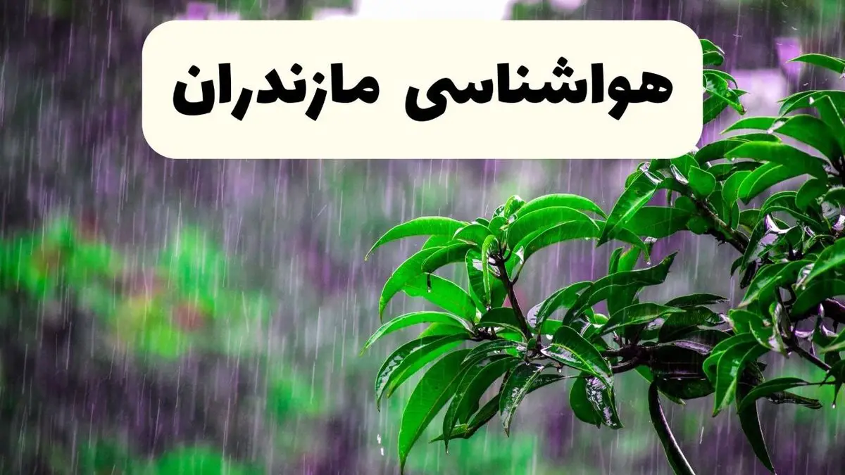 پیش بینی هواشناسی مازندران فردا سه شنبه | پیش بینی آب و هوا مازندران فردا سه شنبه ۲۶ فروردین ۱۴۰۴ | وضعیت آب و هوای ساری فردا