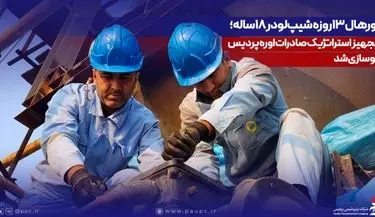 اورهال ۱۳روزه شیپ‌لودر ۱۸ساله؛ تجهیز استراتژیک صادرات اوره پردیس نوسازی شد