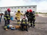  مانور عملیاتی با هدف بررسی عملکرد تیم ایمنی و آتش نشانی و نیز سیستم اطفاء حریق