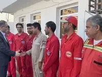 آیین تجلیل از آتش نشانان جزیره قشم برگزار شد