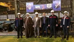 بازدید حجت الاسلام و المسلمین مصطفی انصاری‌ فرد، مدیرکل بازرسی استان از شرکت فولاد اکسین خوزستان