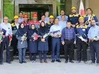 مراسم تجلیل از آتش‌نشانان شرکت پتروشیمی خوزستان