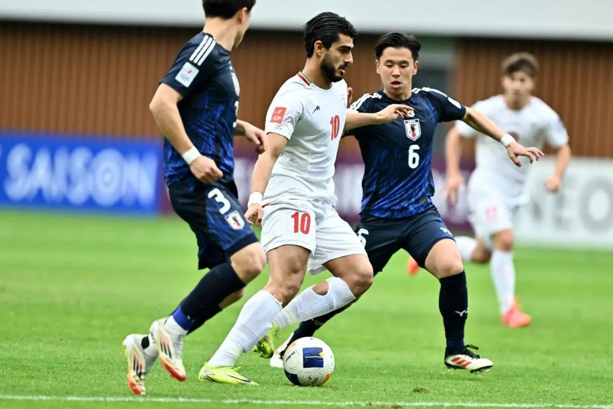 گزارش و خلاصه بازی تیم ملی جوانان ایران و جوانان ژاپن امروز یکشنبه ۵ اسفند | درخشش شکوری کافی نبود