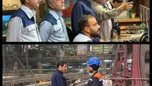بازدید شبانه مدیرعامل فولاد سنگان از خطوط تولید