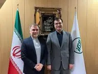 نشست صمیمانه مدیرعامل بیمه البرز و رییس هیات فوتبال استان تهران