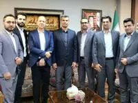 نشست معاون مدیر عامل بانک قرض الحسنه رسالت و رئیس فدراسیون تکواندو