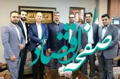 نشست معاون مدیر عامل بانک قرض الحسنه رسالت و رئیس فدراسیون تکواندو