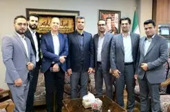 نشست معاون مدیر عامل بانک قرض الحسنه رسالت و رئیس فدراسیون تکواندو