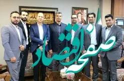 نشست معاون مدیر عامل بانک قرض الحسنه رسالت و رئیس فدراسیون تکواندو
