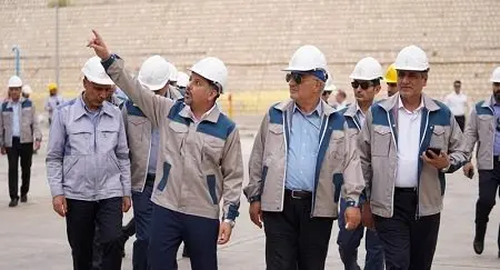 بازدید مدیران ارشد هلدینگ خلیجفارس و پترول از فرایند راهاندازی طرح پلیپروپیلن ارغوان گستر