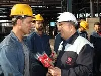 دیدار صمیمانه مدیرعامل با تلاشگران ذوب آهن اصفهان به مناسبت هفته کار و کارگر