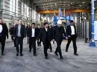 بازدید رئیس هیئت عامل ایمیدرو از کارخانه تولید مفتول مسی ۸ میلی‌متری مجتمع مس سرچشمه/ خودکفایی کشور در تولید مفتول مسی