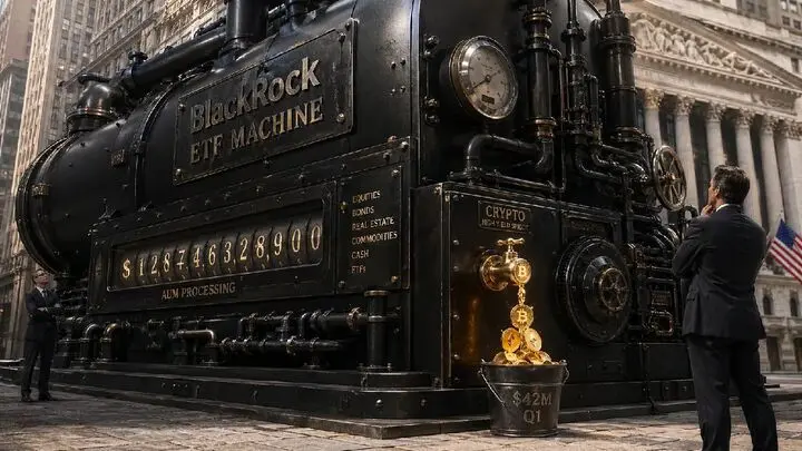 درآمد ۴۲ میلیون دلاری بلک‌راک از بازار ارز دیجیتال؛ غول وال‌استریت چگونه از نوسانات سود می‌برد؟
